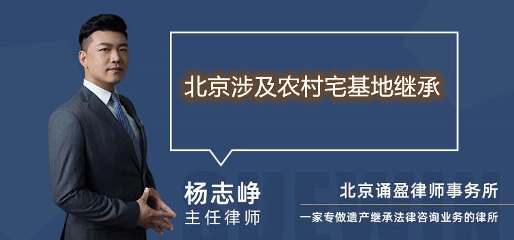 北京涉及农村宅基地继承